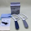 New Model 10250-5LC Rectangular foldable USB charging 5-light handheld gift magnifying glass with light details Picture